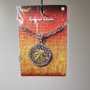 Spirit Silver and Gold Spinner Necklace